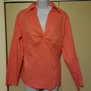 Coral blouse
